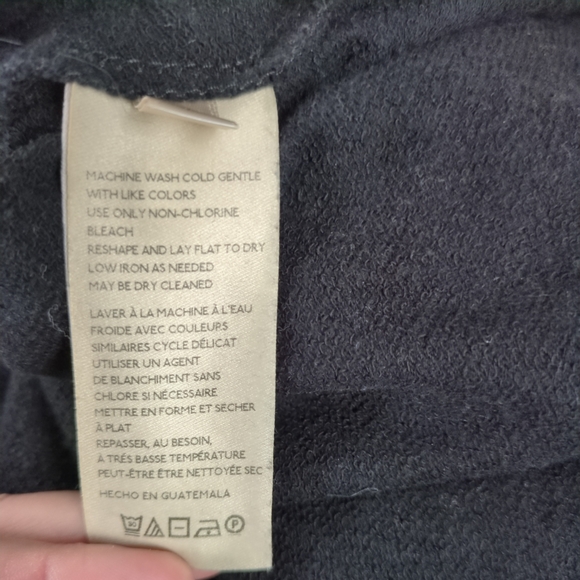 Anthropologie Super Nice Letters True Love Cropped Graphic Hoodie Black‎ Size Sm - Picture 7 of 9